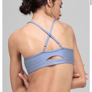 Alo Yoga Airlift Intrigue Sports Bra Blue Large
